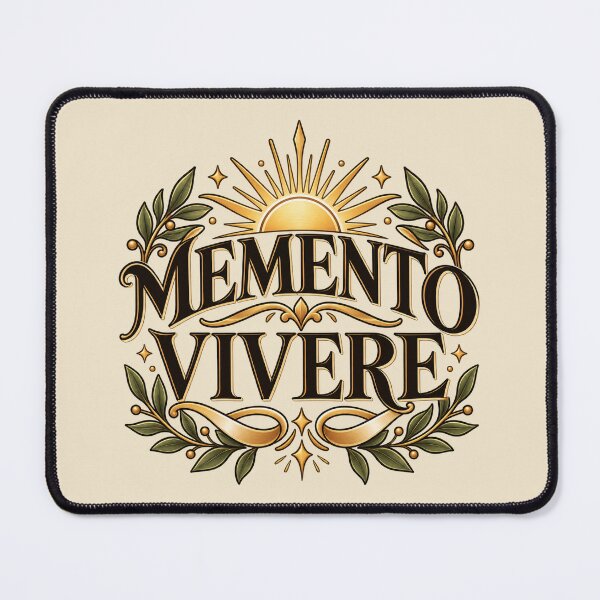 Item preview, Memento Vivere – Remember to Live Latin Quote Classical Design designed and sold by MetaModel Editions.