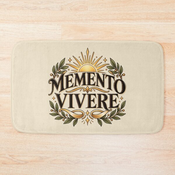 Item preview, Memento Vivere – Remember to Live Latin Quote Classical Design designed and sold by MetaModel Editions.