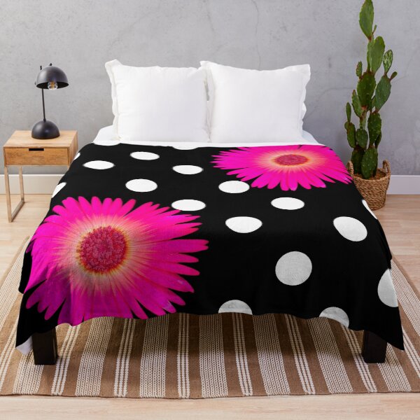 Item preview, Happy Playful Retro Polka Dot Pink Daisy Charm Shapes Mania designed and sold by Shapes-Mania.