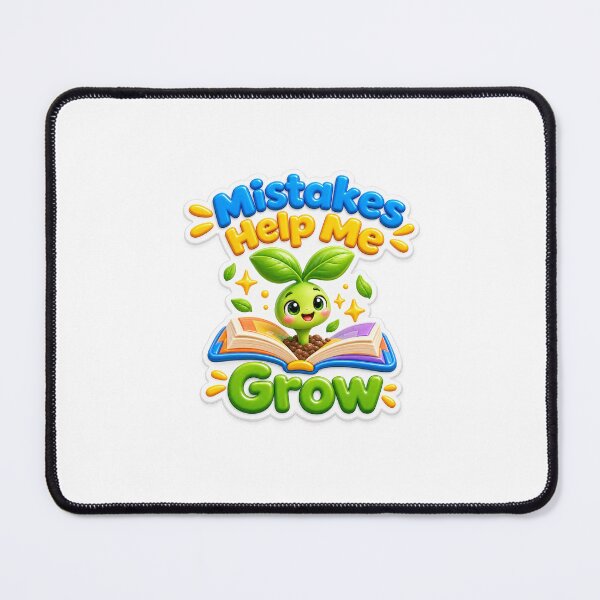 Item preview, Mistakes Help Me Grow Cute Plant Sticker designed and sold by mihanaaa14.
