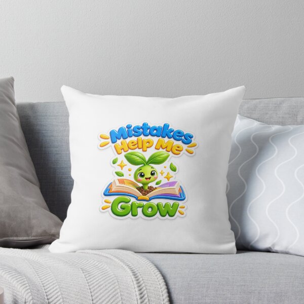 Item preview, Mistakes Help Me Grow Cute Plant Sticker designed and sold by mihanaaa14.