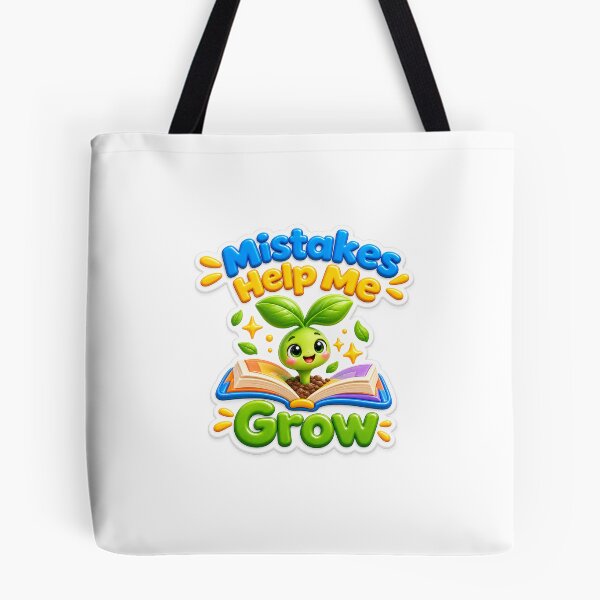 Item preview, Mistakes Help Me Grow Cute Plant Sticker designed and sold by mihanaaa14.