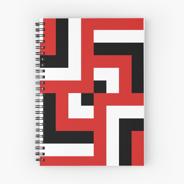Item preview, Patrón geométrico de pajarita en rojo, negro y blanco de alto contraste designed and sold by The Flying Bunny Studio.