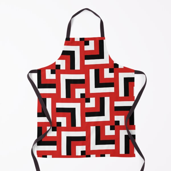 Item preview, High Contrast Red Black and White Geometric Bowtie Pattern designed and sold by The Flying Bunny Studio.