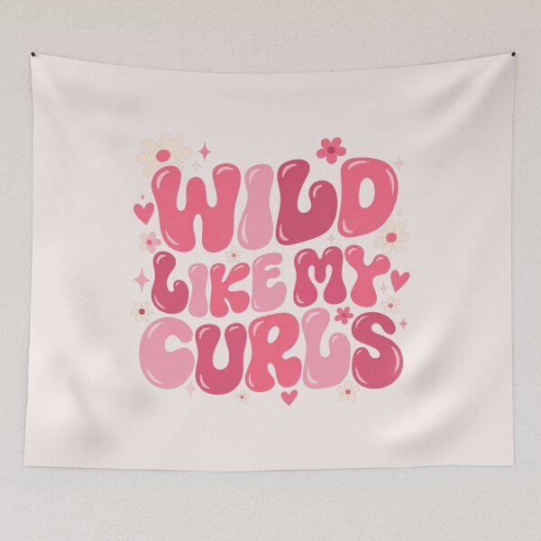Item preview, Wild Like My Curls, Retro Curly Girl, Groovy Hair Pride, Cute Natural Curls Gift designed and sold by Quiajia.