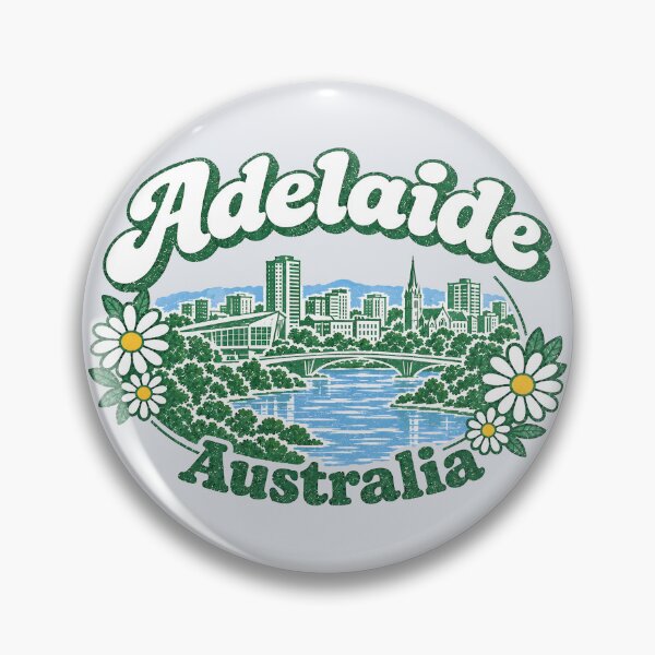 Item preview, Adelaide Australia Cute Floral Skyline designed and sold by HowToCanadian.