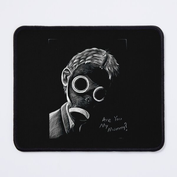 Item preview, Creepy Gas Mask Pencil Sketch Art designed and sold by AxelRausch.