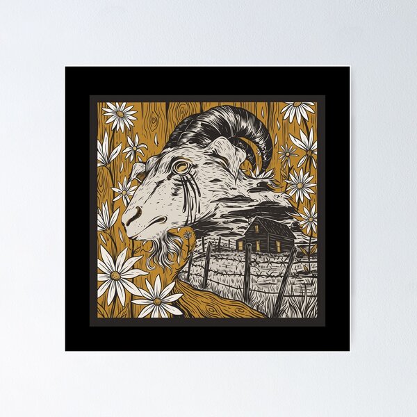 Item preview, Goat Farm Portrait designed and sold by sonroses.