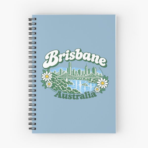 Item preview, Brisbane Australia Cute Floral Skyline designed and sold by HowToCanadian.