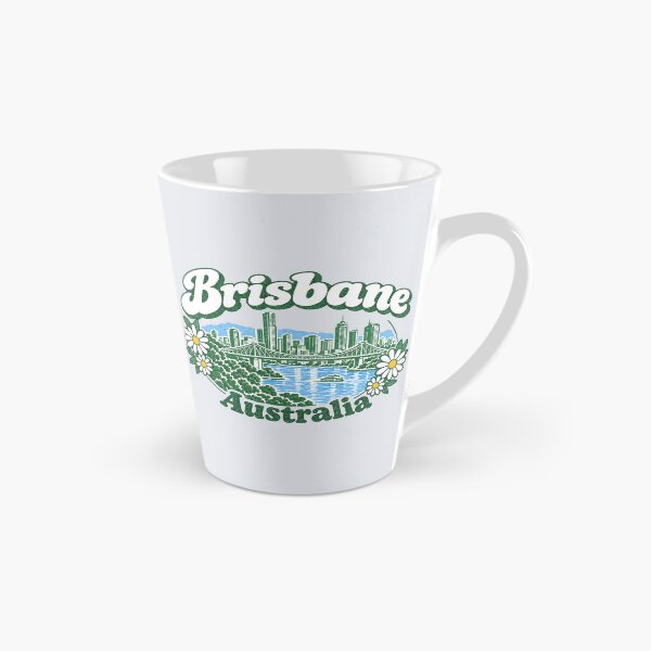 Item preview, Brisbane Australia Cute Floral Skyline designed and sold by HowToCanadian.