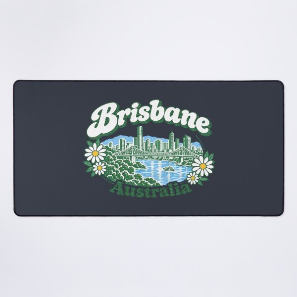 Item preview, Brisbane Australia Cute Floral Skyline designed and sold by HowToCanadian.