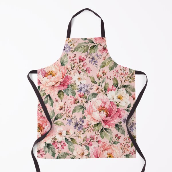 Item preview, Blush Pink Watercolor Floral Garden designed and sold by VibnWalls.