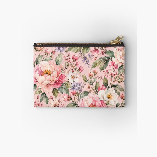 Item preview, Blush Pink Watercolor Floral Garden designed and sold by VibnWalls.