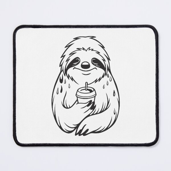 Item preview, Sloth with Coffee Funny Gift designed and sold by OneLine Studio.