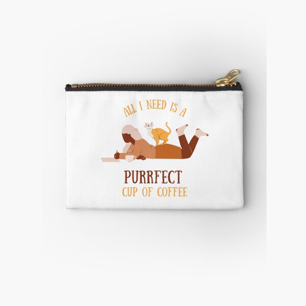 Item preview, All I Need Is a Purrfect Cup of Coffee - Cat & Coffee Illustration designed and sold by MiaBellaGirl.