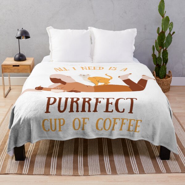 Item preview, All I Need Is a Purrfect Cup of Coffee - Cat & Coffee Illustration designed and sold by MiaBellaGirl.
