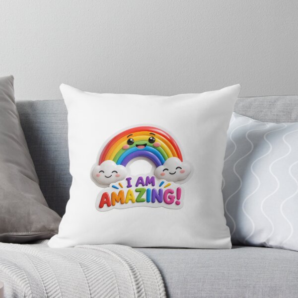 Item preview, I Am Amazing Rainbow Encouragement Sticker designed and sold by mihanaaa14.