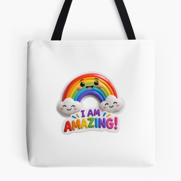 Item preview, I Am Amazing Rainbow Encouragement Sticker designed and sold by mihanaaa14.