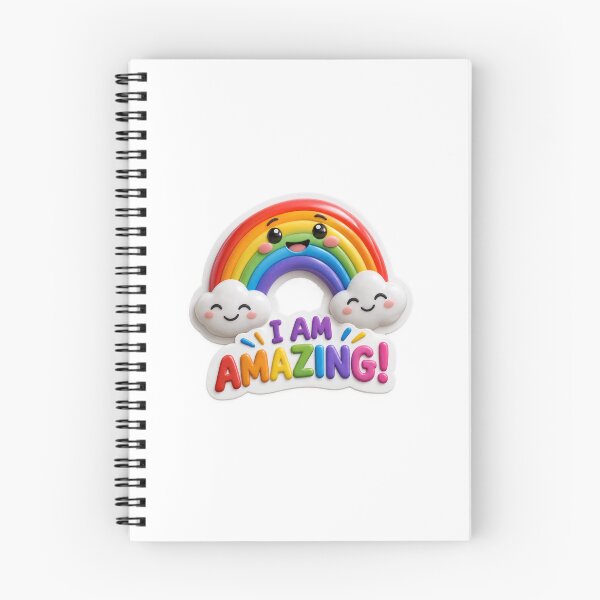 Item preview, I Am Amazing Rainbow Encouragement Sticker designed and sold by mihanaaa14.