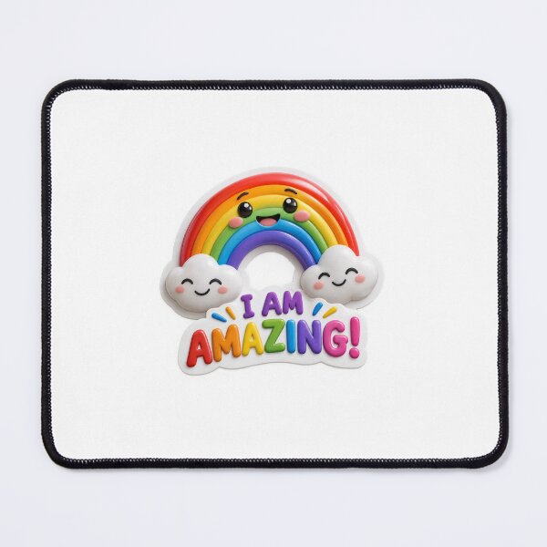 Item preview, I Am Amazing Rainbow Encouragement Sticker designed and sold by mihanaaa14.