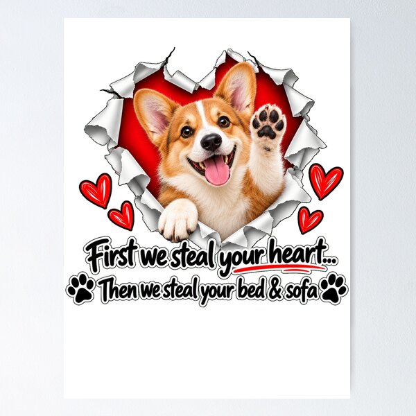 Item preview, Funny Corgi Dog Sofa Quote designed and sold by luu phong.