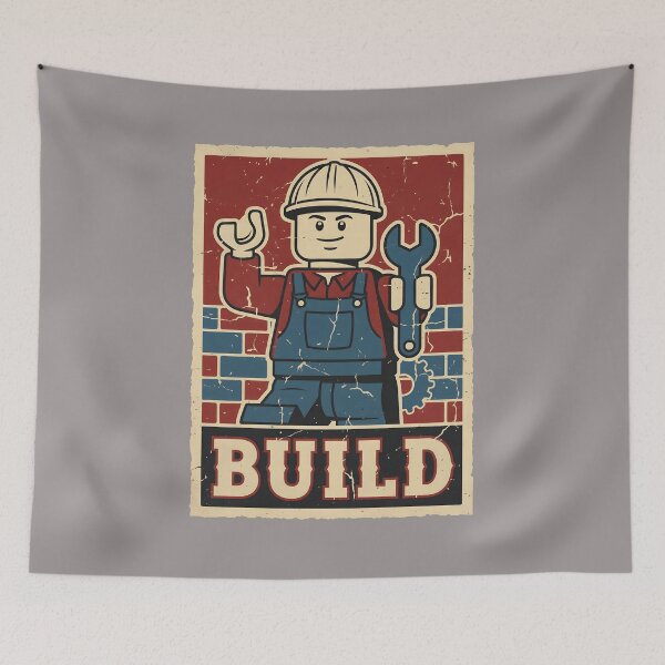 Item preview, Build Vintage Worker Minifigure Poster-84 designed and sold by DanielZiv.