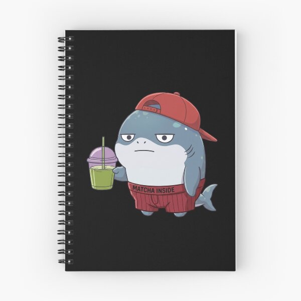 Item preview, Grumpy Shark Drinking Matcha designed and sold by Nature's Chibis.