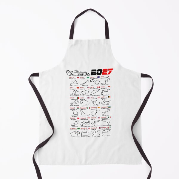 Item preview, Calendar Formula race cars 2027 named circuits white designed and sold by ideasfinder.