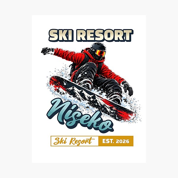 Item preview, Niseko Ski Resort Japan  designed and sold by TheEndDesign.