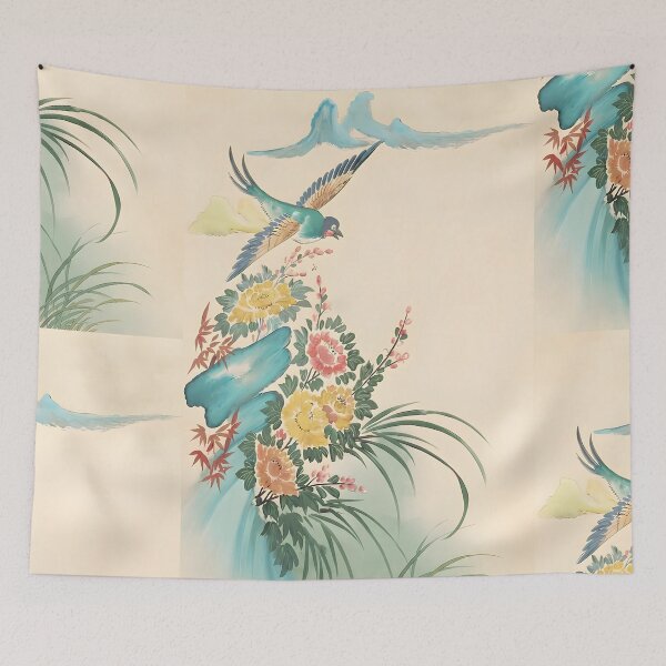 Item preview, Chinoiserie Chic Bird and Blossom Botanical Art designed and sold by Lilystore8888.