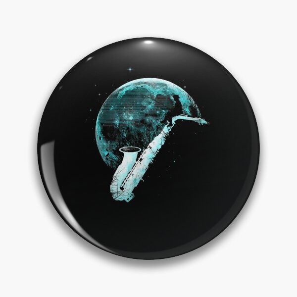 Item preview, Surreal Saxophone Moon Silhouette Watercolor Art designed and sold by AxelRausch.