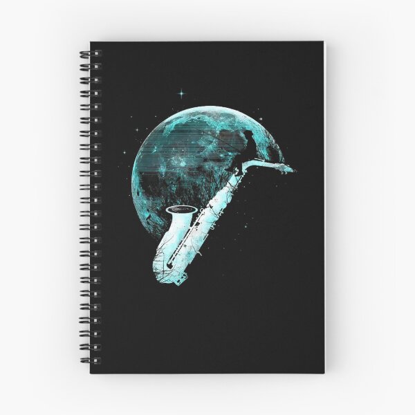 Item preview, Surreal Saxophone Moon Silhouette Watercolor Art designed and sold by AxelRausch.