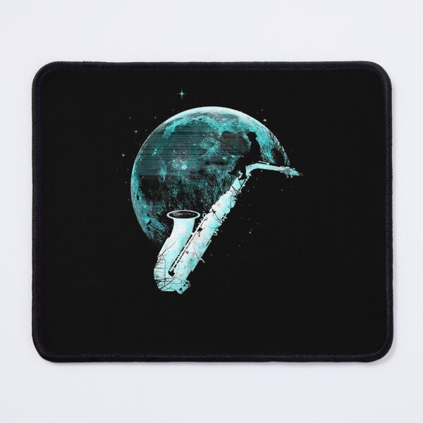 Item preview, Surreal Saxophone Moon Silhouette Watercolor Art designed and sold by AxelRausch.