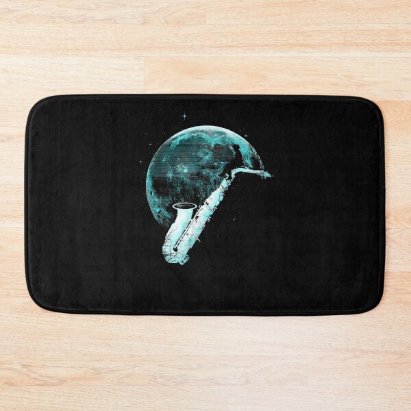 Item preview, Surreal Saxophone Moon Silhouette Watercolor Art designed and sold by AxelRausch.