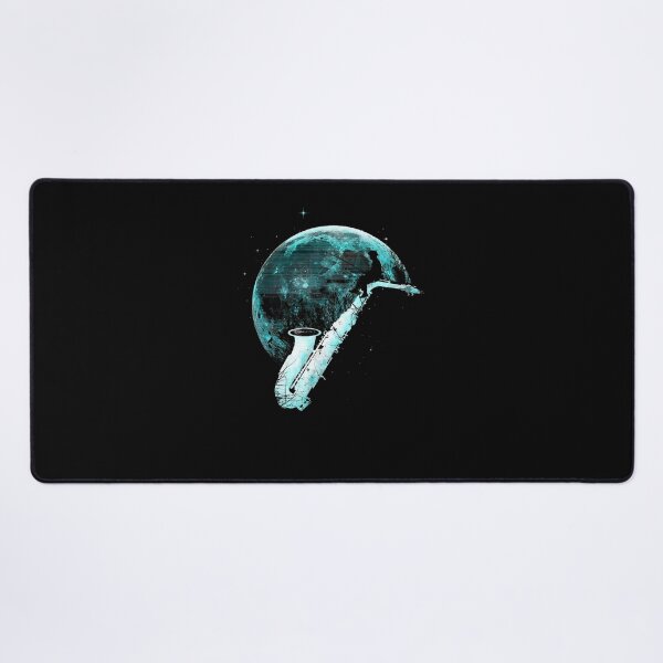 Item preview, Surreal Saxophone Moon Silhouette Watercolor Art designed and sold by AxelRausch.