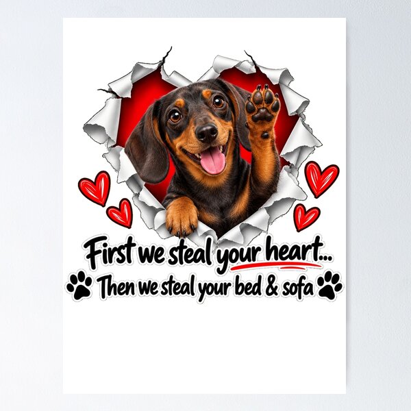 Item preview, Funny Dachshund Dog Sofa Quote designed and sold by luu phong.