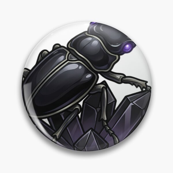 Item preview, Gothic Stag Beetle Obsidian Crystal designed and sold by IllumeInk.