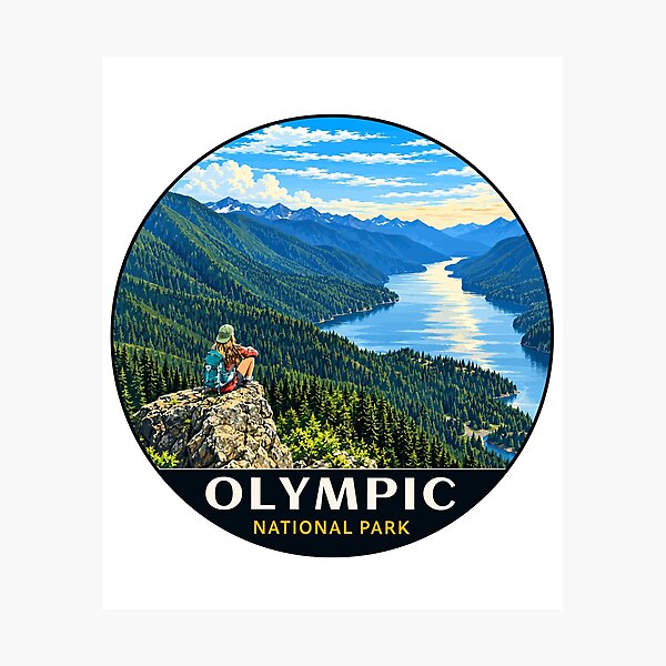 Item preview, Olympic National Park Sticker, Washington designed and sold by Gideon Emmerich.