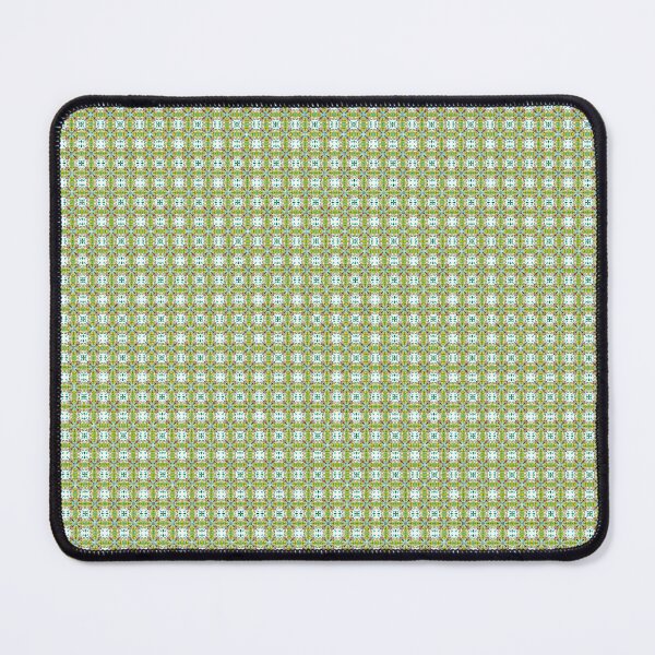 Item preview, Geometric continuous pattern in green – Modern fabric design designed and sold by Herzbaumatelier.