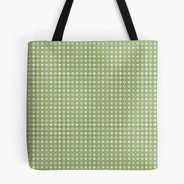 Item preview, Geometric continuous pattern in green – Modern fabric design designed and sold by Herzbaumatelier.