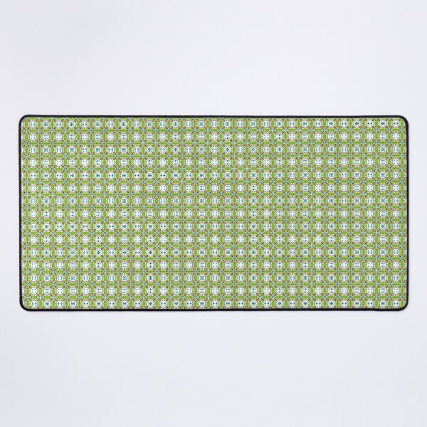 Item preview, Geometric continuous pattern in green – Modern fabric design designed and sold by Herzbaumatelier.