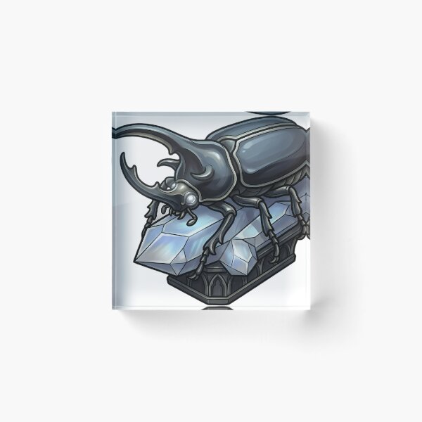 Item preview, Gothic Hercules Beetle Moonstone Crystal designed and sold by IllumeInk.