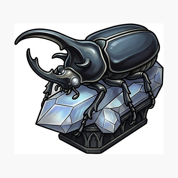 Item preview, Gothic Hercules Beetle Moonstone Crystal designed and sold by IllumeInk.