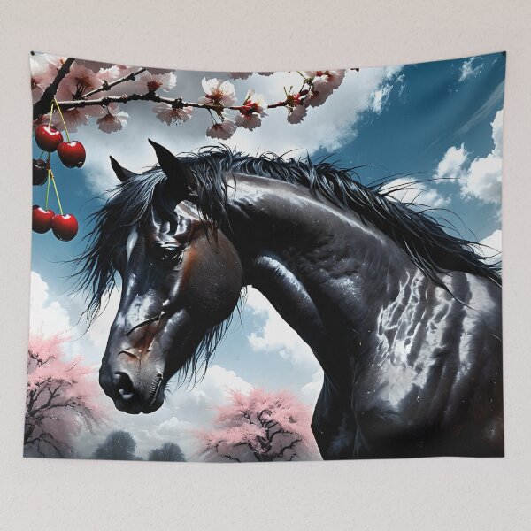Item preview, But the big black horse said, "Look this way" - He said, "Hey lady, will you marry me?" 37 designed and sold by deep-sea-birds.