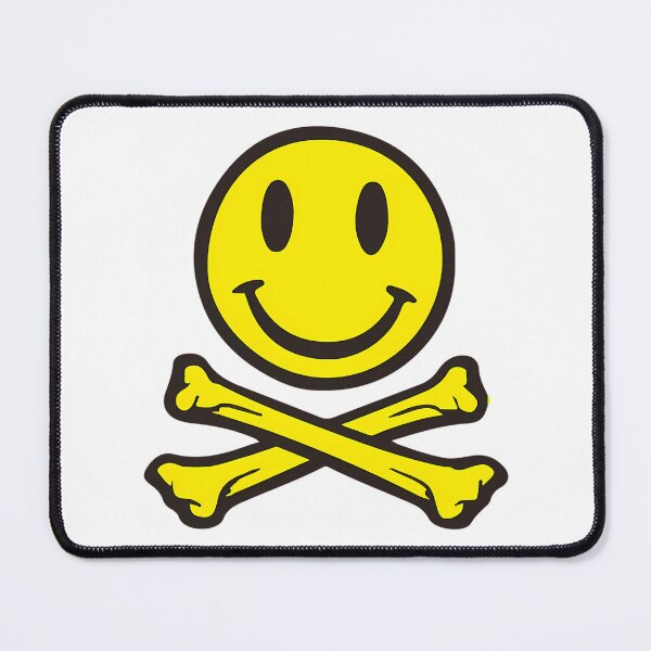 Item preview, Acid House Smile Face With Crossed Bones. For Ravers designed and sold by waylon-reese.