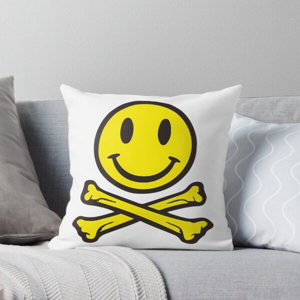 Item preview, Acid House Smile Face With Crossed Bones. For Ravers designed and sold by waylon-reese.