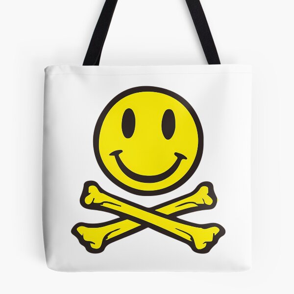 Item preview, Acid House Smile Face With Crossed Bones. For Ravers designed and sold by waylon-reese.