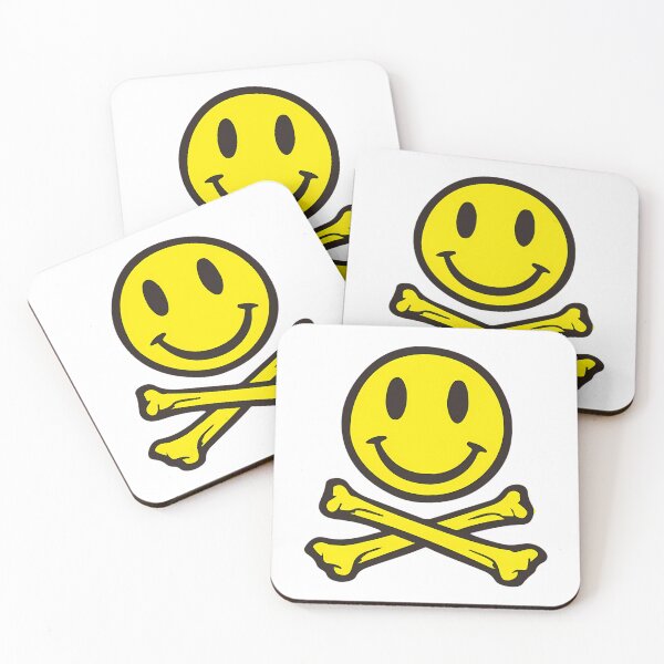 Item preview, Acid House Smile Face With Crossed Bones. For Ravers designed and sold by waylon-reese.