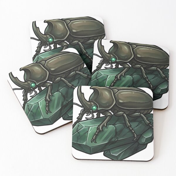 Item preview, Gothic Rhinoceros Beetle Jade Crystal designed and sold by IllumeInk.