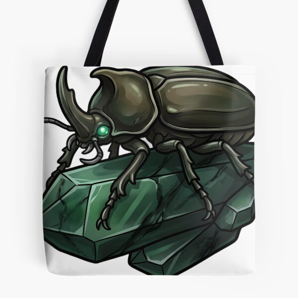 Item preview, Gothic Rhinoceros Beetle Jade Crystal designed and sold by IllumeInk.